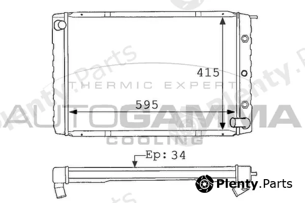 Autogamma 101109 — Radiator, engine cooling