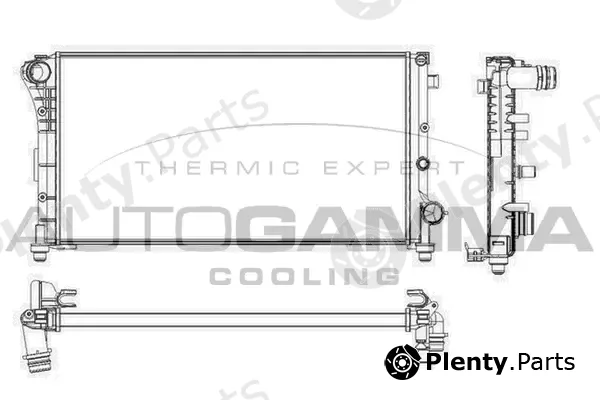 Autogamma 103412 — Radiator, engine cooling
