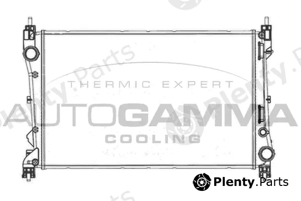Autogamma 105604 — Radiator, engine cooling