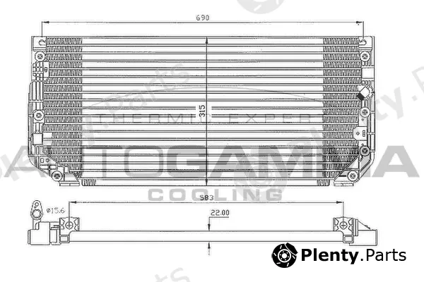 Autogamma 105034 — Condenser, air conditioning