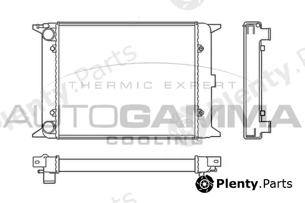 Autogamma 100036 — Radiator, engine cooling