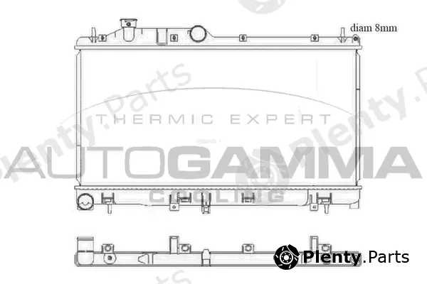 Autogamma 105932 — Radiator, engine cooling