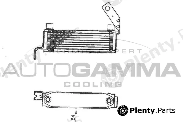 Autogamma 101534 — Oil Cooler, engine oil