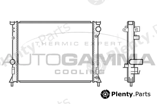 Autogamma 105918 — Radiator, engine cooling