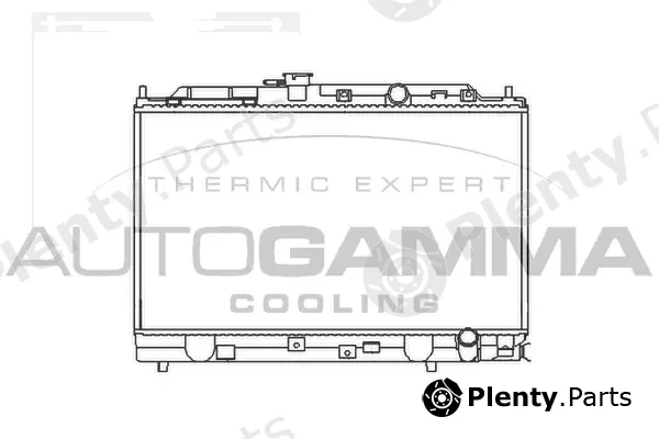 Autogamma 100419 — Radiator, engine cooling