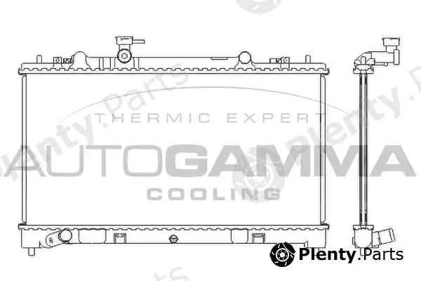 Autogamma 105990 — Radiator, engine cooling