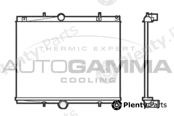 Autogamma 104503 — Radiator, engine cooling