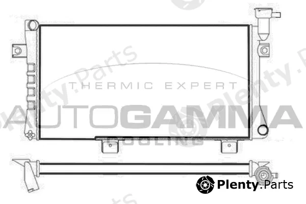 Autogamma 107749 — Radiator, engine cooling