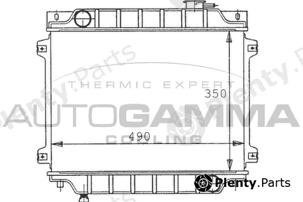 Autogamma 100492 — Radiator, engine cooling