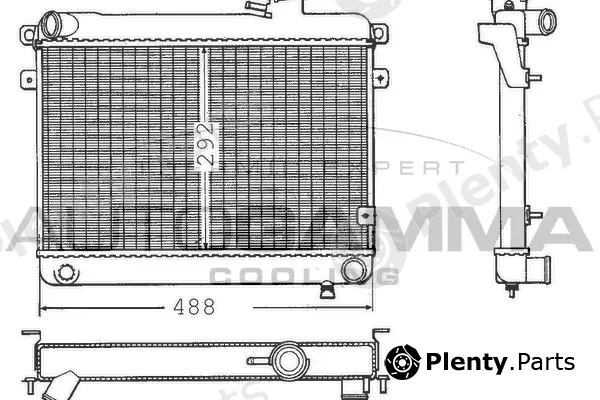 Autogamma 100252 — Radiator, engine cooling