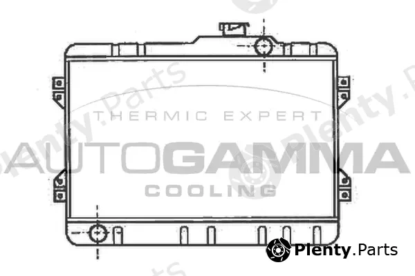 Autogamma 101009 — Radiator, engine cooling