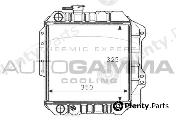 Autogamma 101027 — Radiator, engine cooling