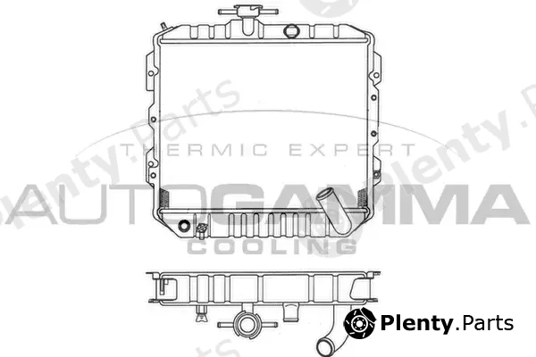 Autogamma 101203 — Radiator, engine cooling