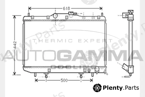 Autogamma 104378 — Radiator, engine cooling