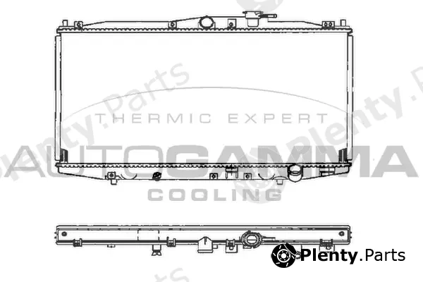 Autogamma 102097 — Radiator, engine cooling