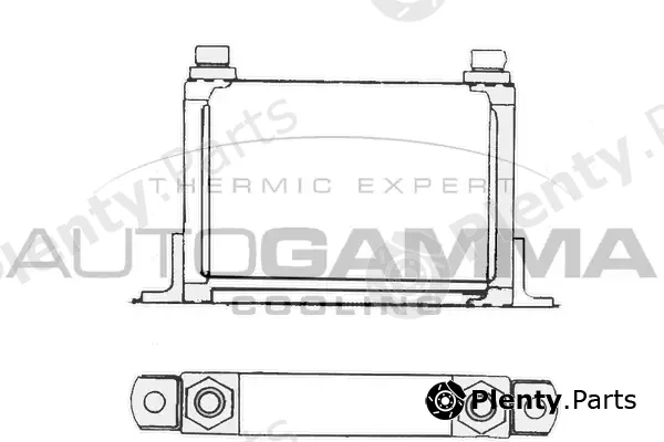 Autogamma 101536 — Oil Cooler, engine oil
