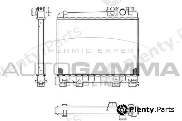 Autogamma 102038 — Radiator, engine cooling