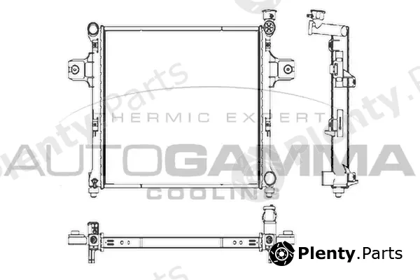 Autogamma 107270 — Radiator, engine cooling