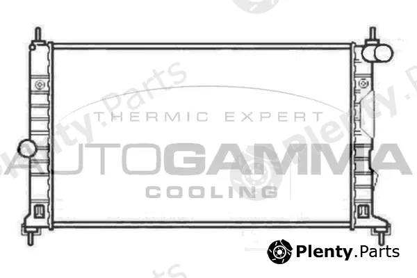 Autogamma 102303 — Radiator, engine cooling