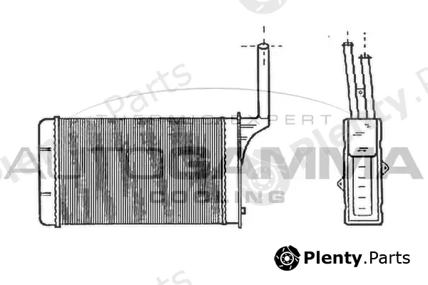 Autogamma 101682 — Heat Exchanger, interior heating