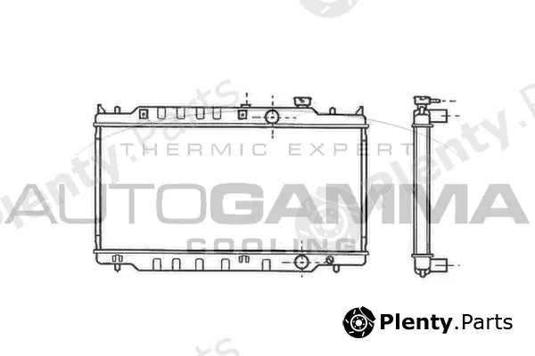 Autogamma 102139 — Radiator, engine cooling