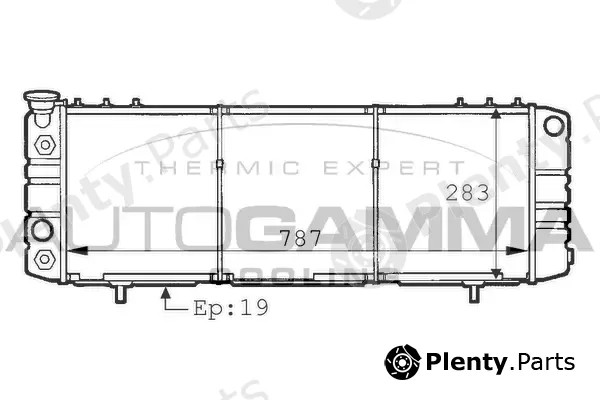 Autogamma 101212 — Radiator, engine cooling