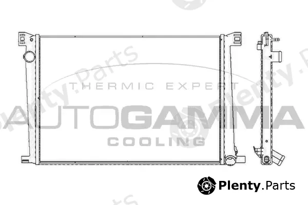 Autogamma 105416 — Radiator, engine cooling