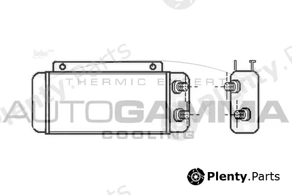 Autogamma 102499 — Oil Cooler, engine oil