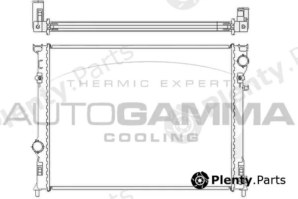 Autogamma 104925 — Radiator, engine cooling