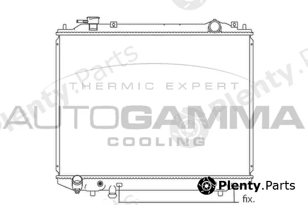Autogamma 104621 — Radiator, engine cooling