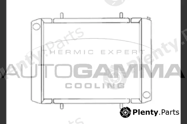 Autogamma 104049 — Radiator, engine cooling