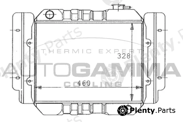 Autogamma 100477 — Radiator, engine cooling