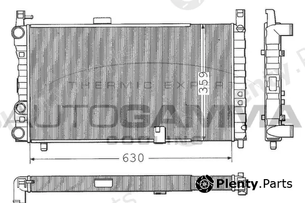 Autogamma 100297 — Radiator, engine cooling
