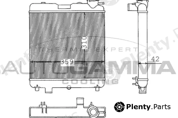 Autogamma 100289 — Radiator, engine cooling