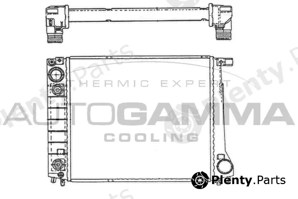 Autogamma 102033 — Radiator, engine cooling