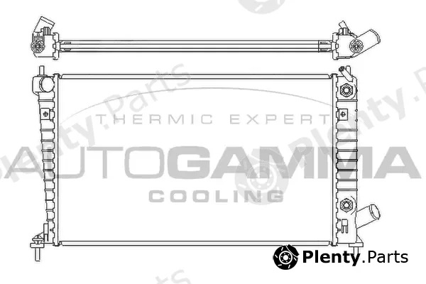 Autogamma 107051 — Radiator, engine cooling
