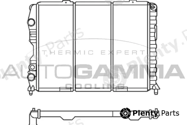 Autogamma 100029 — Radiator, engine cooling