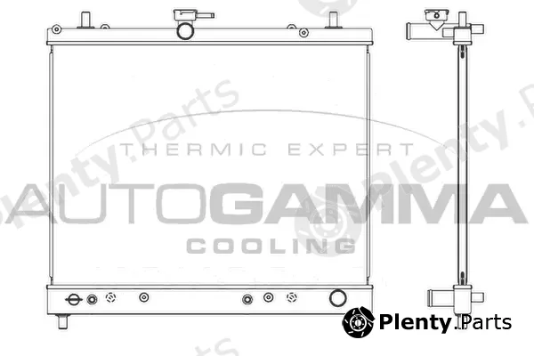 Autogamma 107373 — Radiator, engine cooling