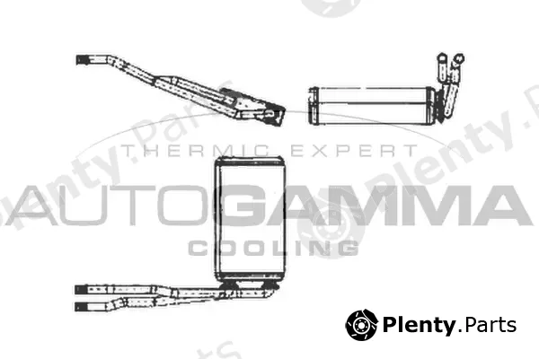 Autogamma 102540 — Heat Exchanger, interior heating
