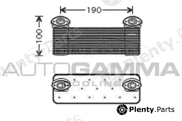 Autogamma 104872 — Oil Cooler, engine oil