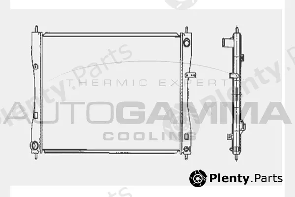 Autogamma 104419 — Radiator, engine cooling