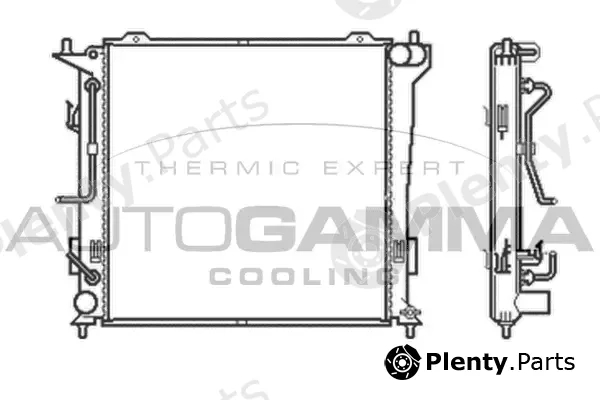 Autogamma 105050 — Radiator, engine cooling