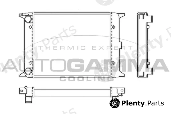 Autogamma 100037 — Radiator, engine cooling