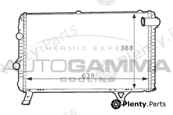 Autogamma 101235 — Radiator, engine cooling