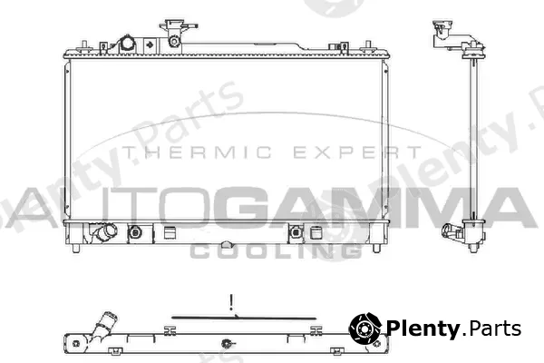 Autogamma 107645 — Radiator, engine cooling