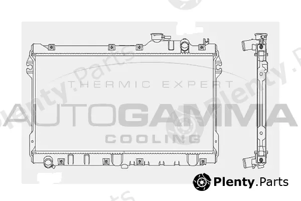Autogamma 101998 — Radiator, engine cooling