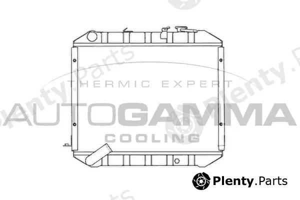 Autogamma 102575 — Radiator, engine cooling