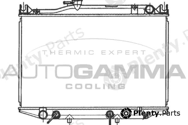 Autogamma 100995 — Radiator, engine cooling