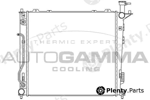 Autogamma 105808 — Radiator, engine cooling