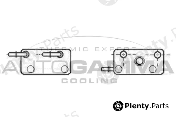 Autogamma 107012 — Oil Cooler, engine oil